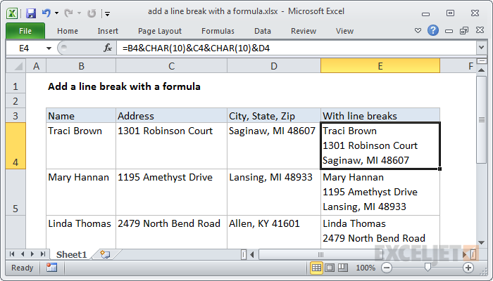 excel-formula-add-a-line-break-with-a-formula-exceljet